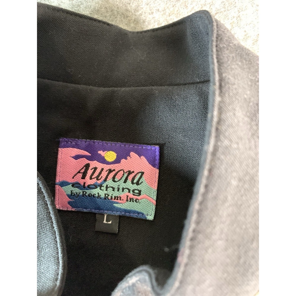 VTG Aura Womens Vest Aztec Size L‎ Made in USA - Picture 4 of 6